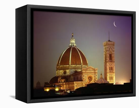 Duomo and Campanile of Santa Maria del Fiore Seen from the West-Jim Zuckerman-Framed Stretched Canvas