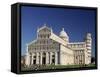 Duomo and Leaning Tower of Pisa, Campo Dei Miracoli, Pisa, Tuscany, Italy-Sergio Pitamitz-Framed Stretched Canvas