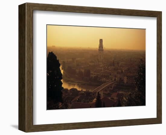 Duomo and River Adige, Verona, Italy-Alan Copson-Framed Photographic Print