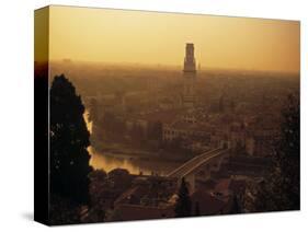 Duomo and River Adige, Verona, Italy-Alan Copson-Stretched Canvas