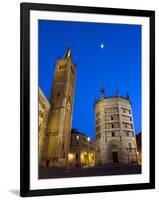 Duomo and the Baptistry, Parma, Emilia Romagna, Italy, Europe-Tondini Nico-Framed Photographic Print