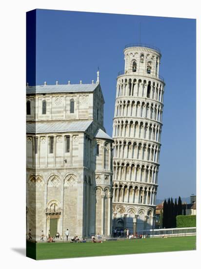 Duomo and the Leaning Tower in the Campo Dei Miracoli, Pisa, Tuscany, Italy-Gavin Hellier-Stretched Canvas