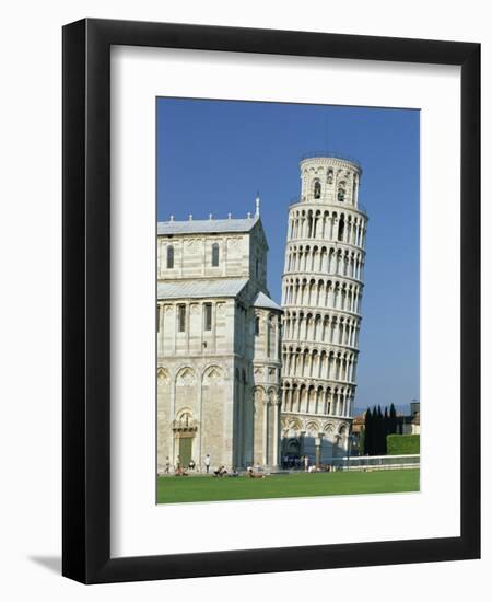 Duomo and the Leaning Tower in the Campo Dei Miracoli, Pisa, Tuscany, Italy-Gavin Hellier-Framed Photographic Print