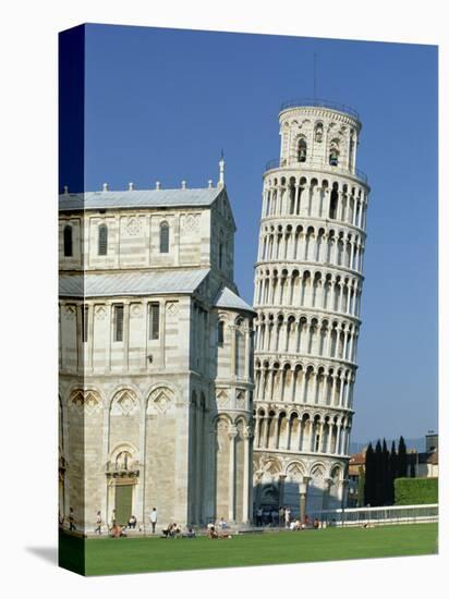 Duomo and the Leaning Tower in the Campo Dei Miracoli, Pisa, Tuscany, Italy-Gavin Hellier-Stretched Canvas