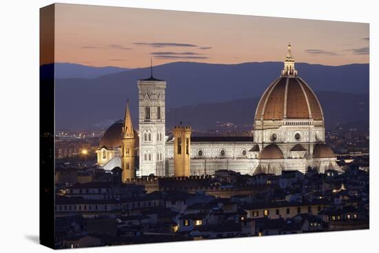 Duomo at Night from Piazza Michelangelo, Florencetuscany, Italy, Europe-Stuart Black-Stretched Canvas