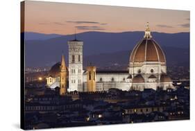 Duomo at Night from Piazza Michelangelo, Florencetuscany, Italy, Europe-Stuart Black-Stretched Canvas