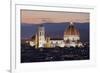 Duomo at Night from Piazza Michelangelo, Florencetuscany, Italy, Europe-Stuart Black-Framed Photographic Print