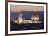 Duomo at Night from Piazza Michelangelo, Florencetuscany, Italy, Europe-Stuart Black-Framed Photographic Print