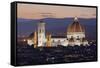 Duomo at Night from Piazza Michelangelo, Florencetuscany, Italy, Europe-Stuart Black-Framed Stretched Canvas