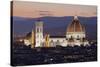 Duomo at Night from Piazza Michelangelo, Florencetuscany, Italy, Europe-Stuart Black-Stretched Canvas