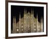 Duomo at Night, Milan, Lombardy, Italy, Europe-Vincenzo Lombardo-Framed Photographic Print