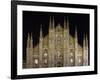 Duomo at Night, Milan, Lombardy, Italy, Europe-Vincenzo Lombardo-Framed Photographic Print