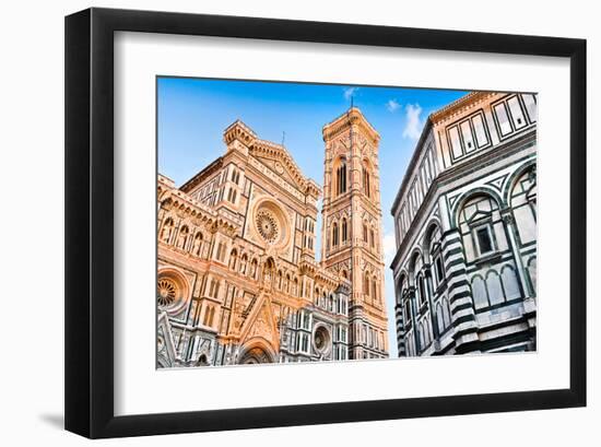 Duomo & Baptistry in Florence-null-Framed Art Print