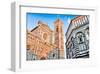 Duomo & Baptistry in Florence-null-Framed Art Print