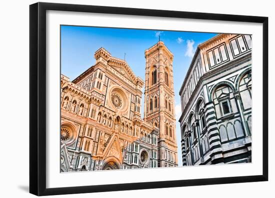 Duomo & Baptistry in Florence-null-Framed Art Print