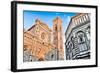 Duomo & Baptistry in Florence-null-Framed Art Print