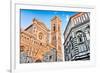 Duomo & Baptistry in Florence-null-Framed Art Print