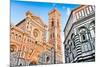 Duomo & Baptistry in Florence-null-Mounted Art Print