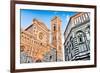 Duomo & Baptistry in Florence-null-Framed Art Print