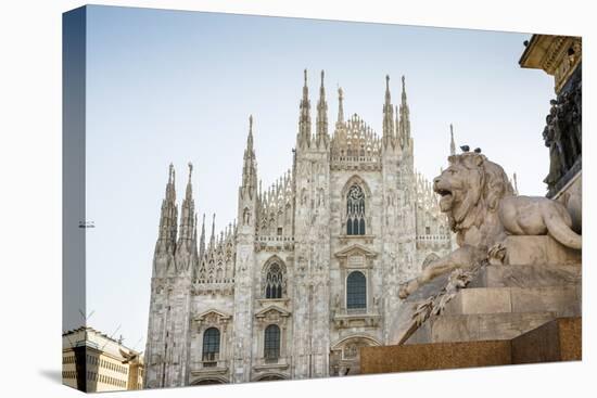 Duomo (Cathedral), Milan, Lombardy, Italy, Europe-Yadid Levy-Stretched Canvas