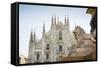 Duomo (Cathedral), Milan, Lombardy, Italy, Europe-Yadid Levy-Framed Stretched Canvas