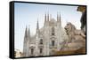 Duomo (Cathedral), Milan, Lombardy, Italy, Europe-Yadid Levy-Framed Stretched Canvas