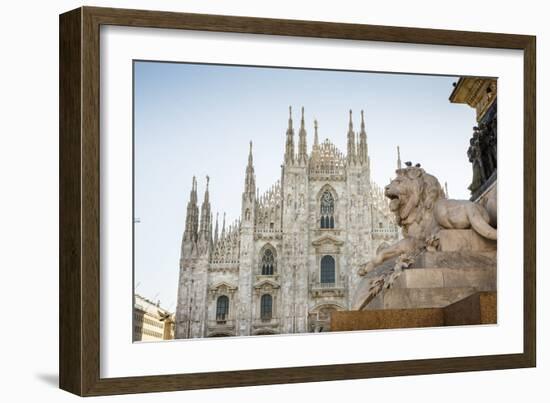 Duomo (Cathedral), Milan, Lombardy, Italy, Europe-Yadid Levy-Framed Photographic Print