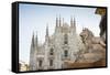 Duomo (Cathedral), Milan, Lombardy, Italy, Europe-Yadid Levy-Framed Stretched Canvas