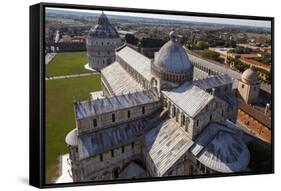 Duomo (Cathedral), UNESCO World Heritage Site, Pisa, Tuscany, Italy, Europe-Simon Montgomery-Framed Stretched Canvas