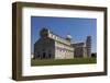 Duomo (Cathedral) with Leaning Tower Behind, Pisa, Tuscany, Italy, Europe-Simon Montgomery-Framed Photographic Print