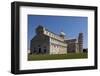 Duomo (Cathedral) with Leaning Tower Behind, Pisa, Tuscany, Italy, Europe-Simon Montgomery-Framed Photographic Print