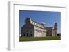 Duomo (Cathedral) with Leaning Tower Behind, Pisa, Tuscany, Italy, Europe-Simon Montgomery-Framed Photographic Print
