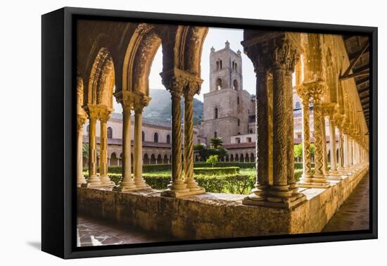 Duomo Di Monreale at Sunset (Monreale Cathedral)-Matthew Williams-Ellis-Framed Stretched Canvas