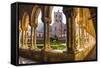 Duomo Di Monreale at Sunset (Monreale Cathedral)-Matthew Williams-Ellis-Framed Stretched Canvas