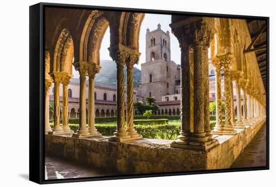 Duomo Di Monreale at Sunset (Monreale Cathedral)-Matthew Williams-Ellis-Framed Stretched Canvas