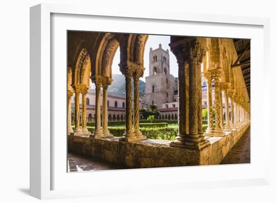 Duomo Di Monreale at Sunset (Monreale Cathedral)-Matthew Williams-Ellis-Framed Photographic Print