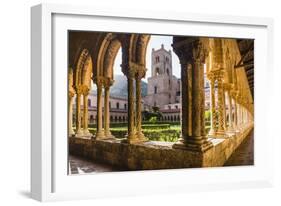 Duomo Di Monreale at Sunset (Monreale Cathedral)-Matthew Williams-Ellis-Framed Photographic Print