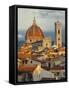 Duomo, Florence Cathedral at Sunset, Basilica of Saint Mary of the Flower, Florence, Italy-Adam Jones-Framed Stretched Canvas