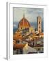 Duomo, Florence Cathedral at Sunset, Basilica of Saint Mary of the Flower, Florence, Italy-Adam Jones-Framed Photographic Print