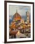 Duomo, Florence Cathedral at Sunset, Basilica of Saint Mary of the Flower, Florence, Italy-Adam Jones-Framed Photographic Print