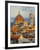 Duomo, Florence Cathedral at Sunset, Basilica of Saint Mary of the Flower, Florence, Italy-Adam Jones-Framed Photographic Print