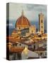 Duomo, Florence Cathedral at Sunset, Basilica of Saint Mary of the Flower, Florence, Italy-Adam Jones-Stretched Canvas