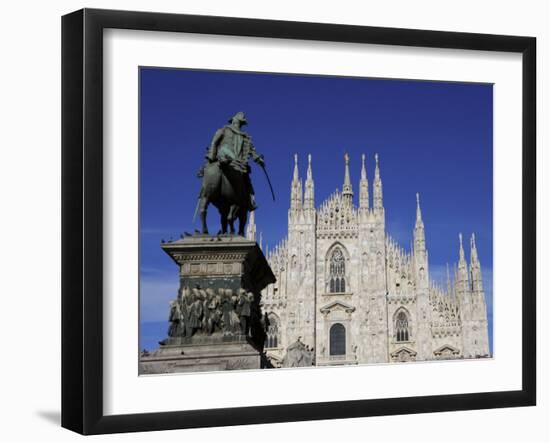 Duomo, Milan, Lombardy, Italy, Europe-Vincenzo Lombardo-Framed Photographic Print