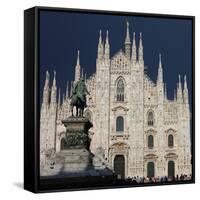 Duomo, Milan, Lombardy, Italy, Europe-Vincenzo Lombardo-Framed Stretched Canvas