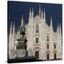 Duomo, Milan, Lombardy, Italy, Europe-Vincenzo Lombardo-Stretched Canvas