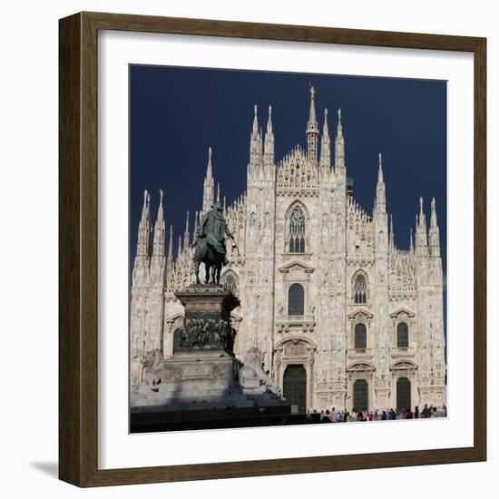 Duomo, Milan, Lombardy, Italy, Europe-Vincenzo Lombardo-Framed Photographic Print