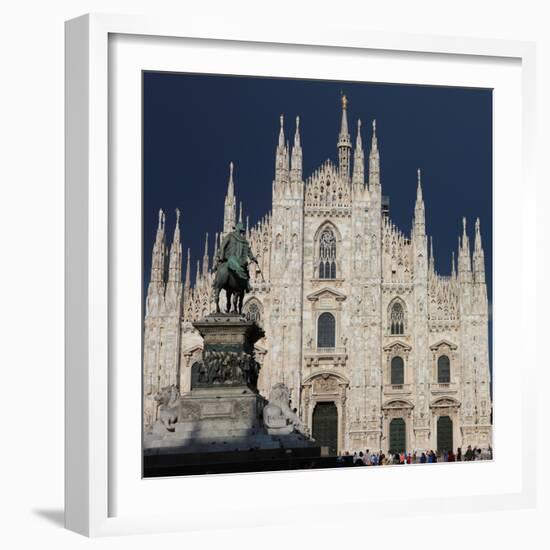 Duomo, Milan, Lombardy, Italy, Europe-Vincenzo Lombardo-Framed Photographic Print