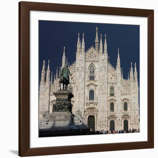 Duomo, Milan, Lombardy, Italy, Europe-Vincenzo Lombardo-Framed Photographic Print