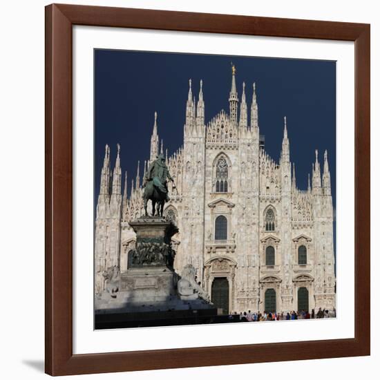 Duomo, Milan, Lombardy, Italy, Europe-Vincenzo Lombardo-Framed Photographic Print