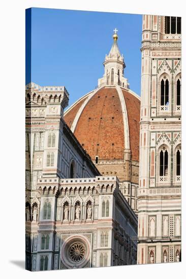 Duomo Santa Maria Del Fiore and Giotto's Campanile in Florence, Tuscany, Italy-null-Stretched Canvas